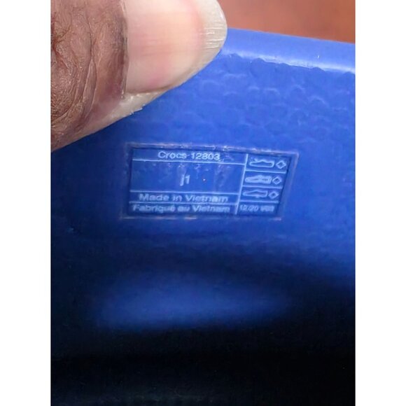 Crocs Blue Kids Handle It Waterproof Rain Boots Size J1 - Picture 5 of 6